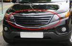 ABS Auto Front Grille For KIA SORENTO 2009 , Modified Automotive Accessories