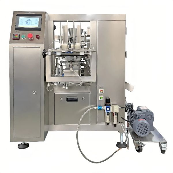 Premade Pouch Fill And Seal Machine Liquid Sauce Premade Bag Packing Machine 5.2kw