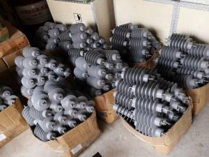 China 11kv 15 Kv Gapless Lightning Arrester / Electrical Surge Arrester In Transmission Line wholesale