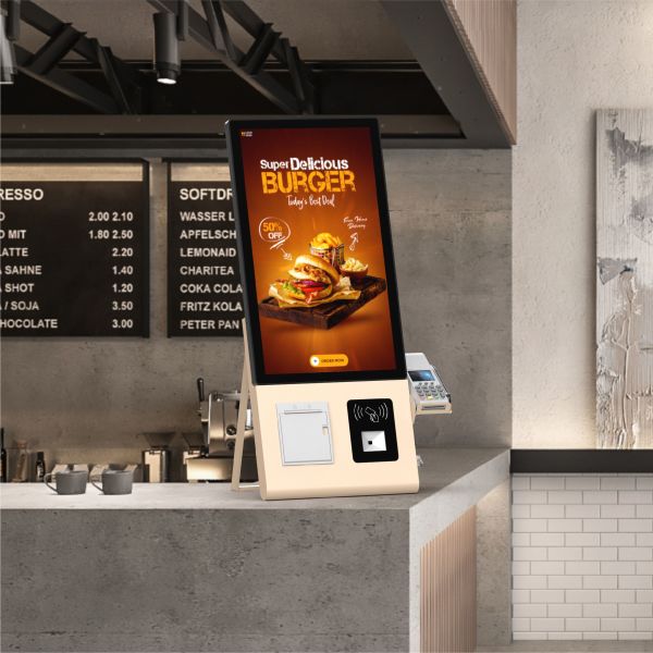 21.5Inches Screensize Check In Kiosk with Billnote Validate And Accept and Custom Customer's Logo for Hotel Terminal Kiosk