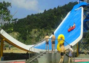 China Swimming Pool Fiberglass Water Slide , Water Park Slide For Giant Aqua Park on sale