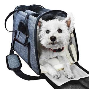 China Portable Airline Approved Pet Carrier Bag With Backpack Belt Safety Locked Zippers wholesale