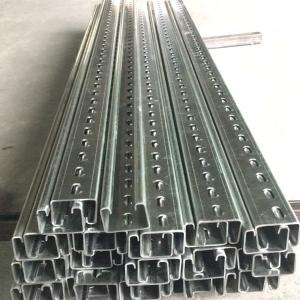China Slotted Steel Strut C Channel Easy Installation For Strong Load Capacity 2.50kg/m wholesale