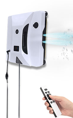 AC110-240V Household Smart Spray Robot Window Washer with Remote Control US Plug Type