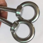 INCH Stainless Steel M10 Shoulder Eye Bolts 3/8"x 2.75" Heavy Duty Screws with