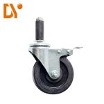 Heavy Duty Nylon 4 Inch Swivel Casters Simple Design For Lean Pipe Equipment