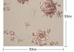 0.53*10M Removable Rustic Style Wallpaper , Embossed Floral Pattern Wallpaper