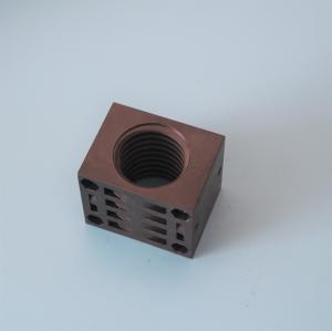 China Monforts Stenter Spare Parts Black PEEK Carbon Width Adjustment Nut Right Left 44*7 Standard Size wholesale