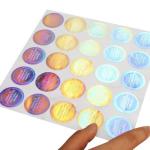 Anti Counterfeit Adhesive Security Hologram Packaging Sticker Labels PVC Coated