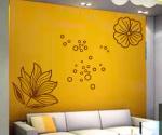 Large Contemporary Wall Flower Stickers G212, /Design Wall Sticker /Decorative