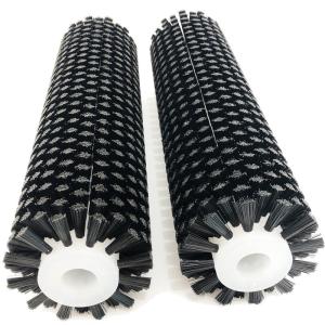 China Customizable Stiff Nylon Brush Roller For Cleaning Stickers On Plastic Tubes wholesale