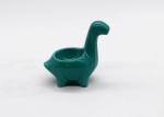 Blue Color Ceramic Candle Holders Dinosaur Shaped Ceramic Egg Holder Hand