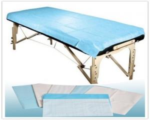 China Disposable Bed Cover non woven blue bed sheet for beaty salon and clinic on sale