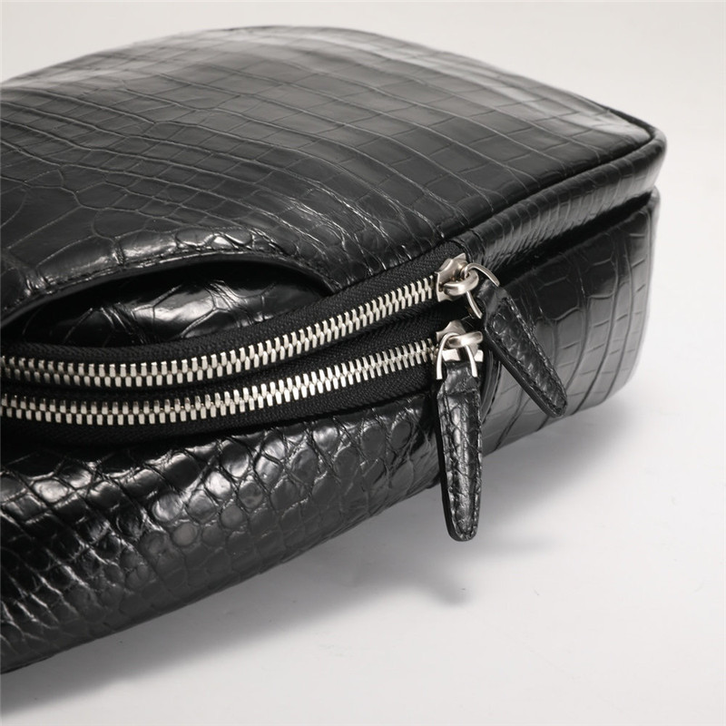 Exotic Crocodile Skin Men's Chest Bag Authentic Genuine Alligator Leather Male Messenger Bag Crossbody Shoulder Bag