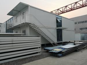 China Modular Prefab Storage Container Homes Anti Seismic Two Storey Houses wholesale