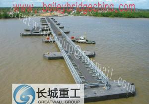 China Pontoon Bailey bridge/Temporary Steel Bridge wholesale