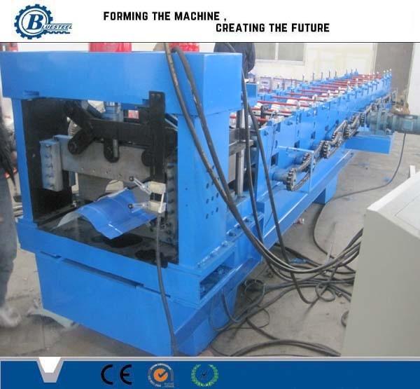 Color Coated Steel Roofing Step Ridge Cap Sheet Making Machine Roller Forming