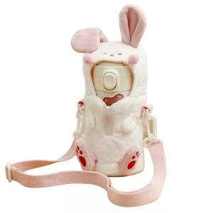 China Cuddly Cross Sling Protective Plush Cup Sleeve Bag Universal Soft Toy Accessories wholesale