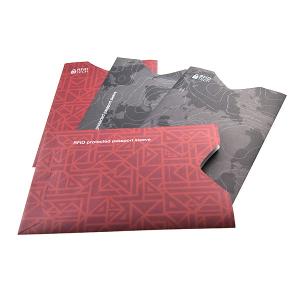 China Anti Theft Rfid Protection Wallets And Sleeves Passport Holders With Silk Printing wholesale