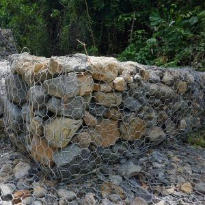 China Hexagonal Gabion Wall River Bank Reinforcement Anti Corrosion Steel Mesh CE ISO wholesale