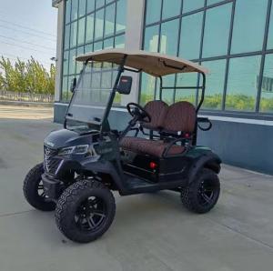 China New Off Road 2 Seaters Golf Cart CE Certificated 60V 100Ah Lead-Acid Battery wholesale