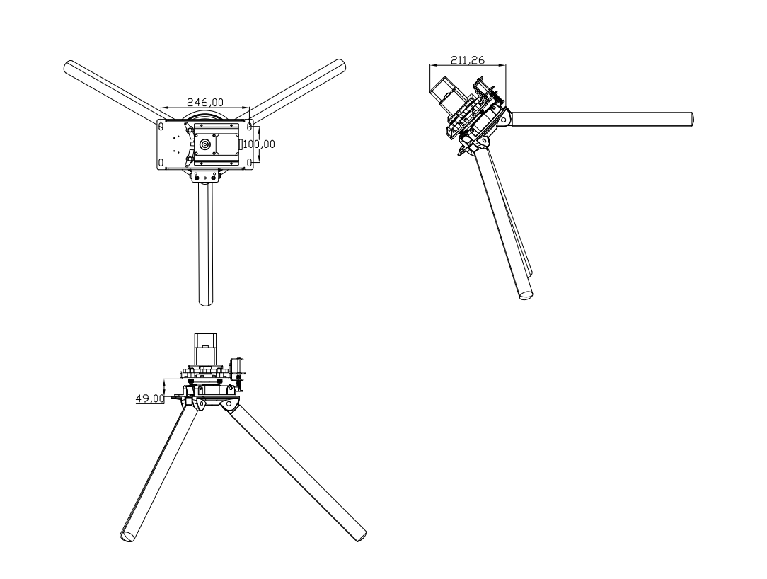 Tripod Turnstile Mechanism Electromagnet L-Type Electromagnet Tripod Turnstile