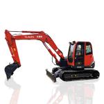Hydraulic Used Kubota KX185 Excavator 48kw Rated Power Original Engine