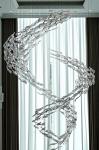 Contemporary Custom Large Hotel Ceiling Decoration Project Handmade Glass