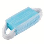 Blue 3 Ply Disposable Face Mask / Disposable Mouth Mask With Earloop