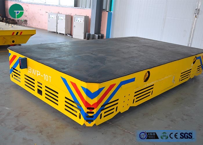 25 ton frequency use steerable trackless rail mounted transfer cart for molds