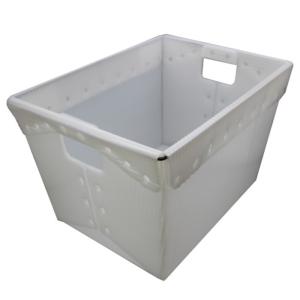 China Turnover Corrugated Postal Tote White USPS Shipping Plastic Totes wholesale