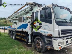 China In 2011 Zoomlion ISUZU Chassis 38 M Concrete Pump Truck 5 Cylinders And 5 Masts wholesale