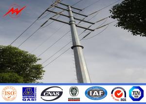 China 90FT Foundation Type 2 Segements Polygonal Pole Hot - Dip Galvanization wholesale