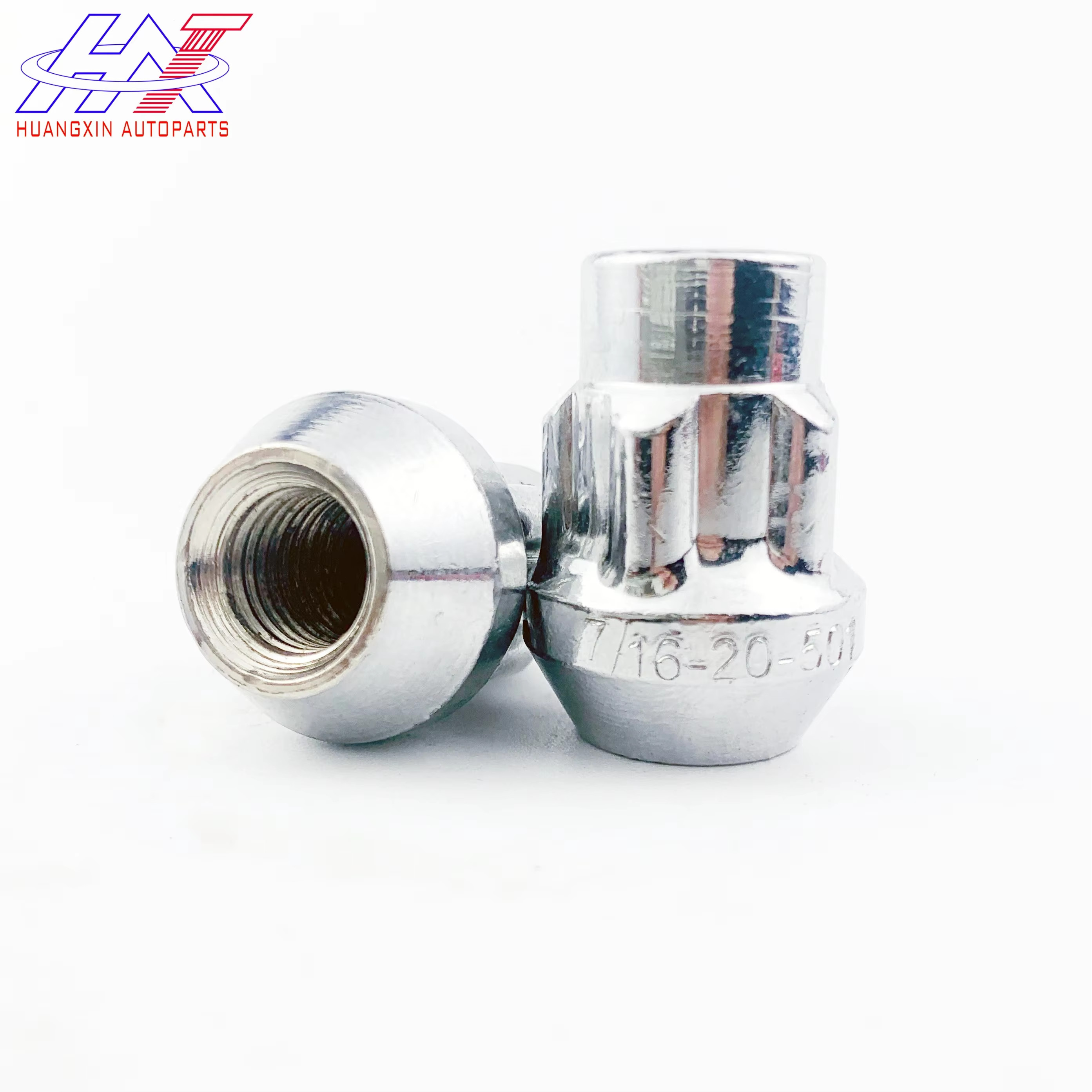 Wheel Lock Set 4+1 Key Auto Parts 7/16-20 Chrome Five Flower Lug Nut