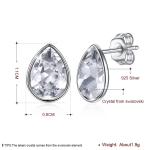 Women Pink Sterling Silver Jewelry Earrings
