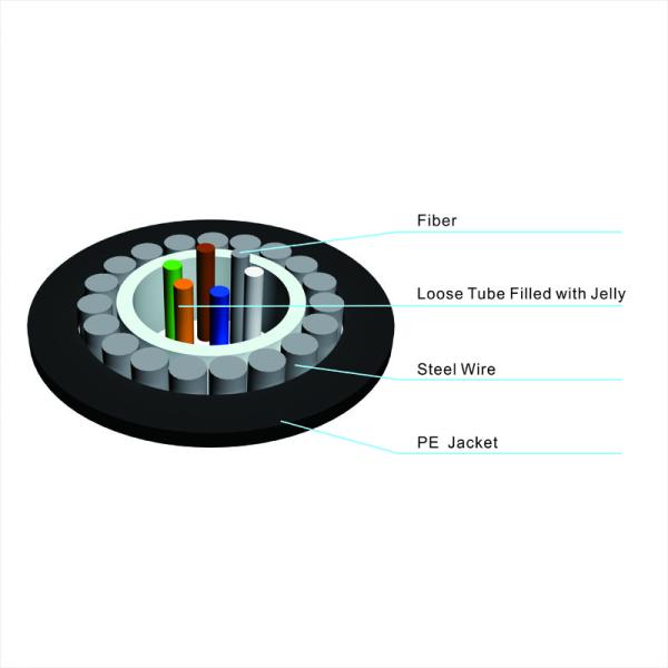 OEM GYXTY 22 Core SM Central Loose Tube Outdoor Aerial and Duct China Fiber