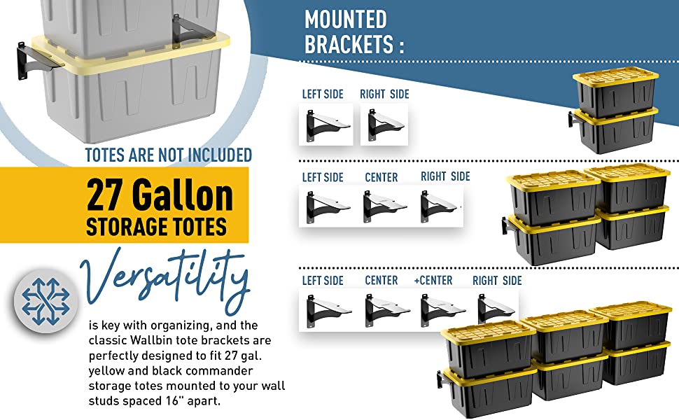 Garage Shed Storage Bins Rack Made of Heavy Duty Steel for 27-Gallon Bins in Garage