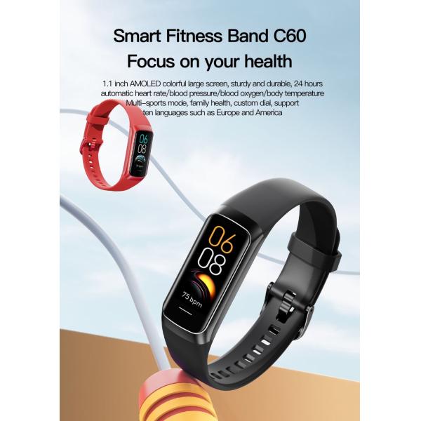 Reloj Inteligentes Zc60 Bracelet Bt Call Wireless Charging Smart Watch Zc60 M4 M6 Information Receiving