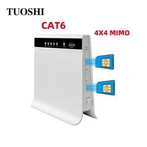 China Cat6 Dual Sim Unlocked 4G LTE 5ghz Wifi Router With Sim Card Slot SMA Antenna wholesale