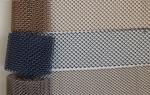V- Shaped Decorative Metal Mesh Sheets Soft Hanging Curtains