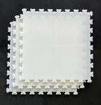 White Outdoor Roller Hockey Tiles 12mm Thickness Interlocking Basketball Court