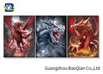 Framed Art Lenticular 3D Poster Angry Animal Changing Picture Home Decoration