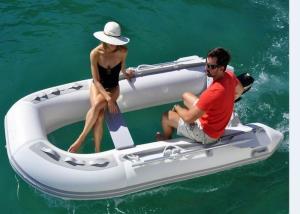 China PVC / Hypalon Clear Bottom Inflatable Boat 3 Chamber TF270 With Clear View wholesale