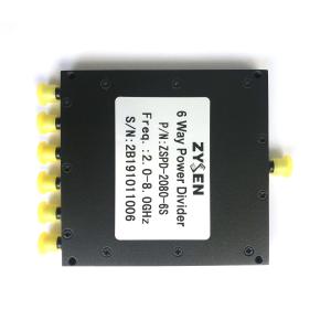 China 2-8GHz 6 Ports Microwave Power Divider 30W 6 Way Power Splitter wholesale