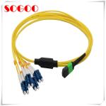 2m 8 Core Single Mode MTP LC Fiber Breakout Cable