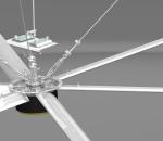 Ventilation Warehouse Aluminum Blade Ceiling Fan