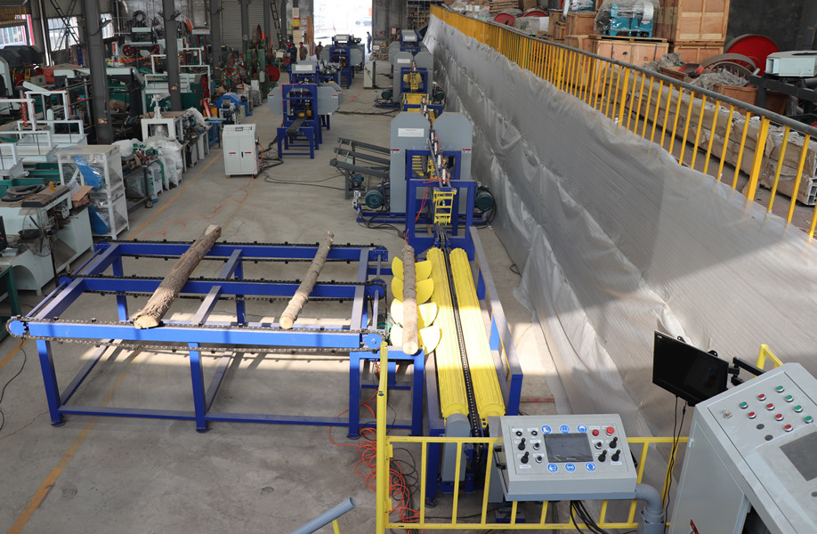 Twin heads Vertical Band Resaw Industrial Sawmill Equipment Log Sawing Machine