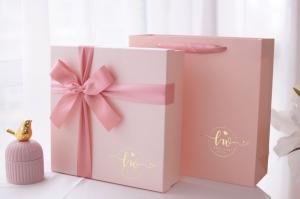 China Rigid Gift Box Valentine's Day bow gift box gift box with top and bottom cover large gift box packaging box wholesale