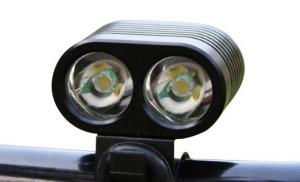 China 4 * 1500mAh LED Bicycle Headlight Front 2400 LM Lumens With Usb Port Portable wholesale