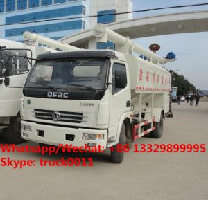 China cheapest price dongfeng 4*2 10m3 LHD animal feed fodder transporting vehicle for sale, bulk feed delivery truck wholesale